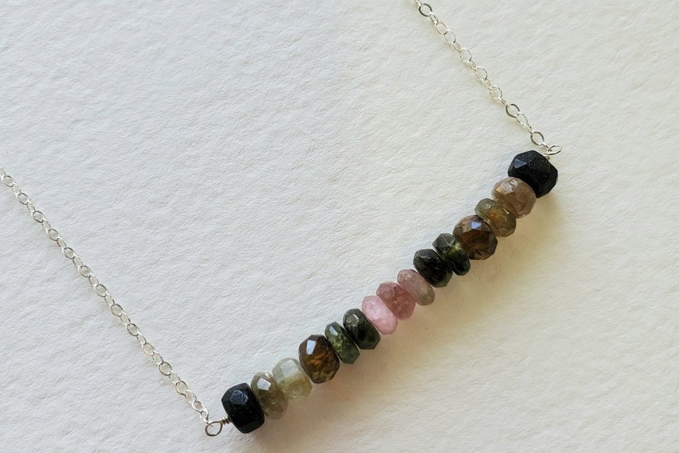 Minimalist Tourmaline Necklace
